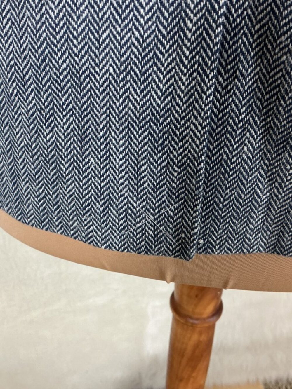 J. Crew Dalton Blue & White Herringbone Italian Cotton Linen Blazer NWOT 6 - Picture 6 of 11